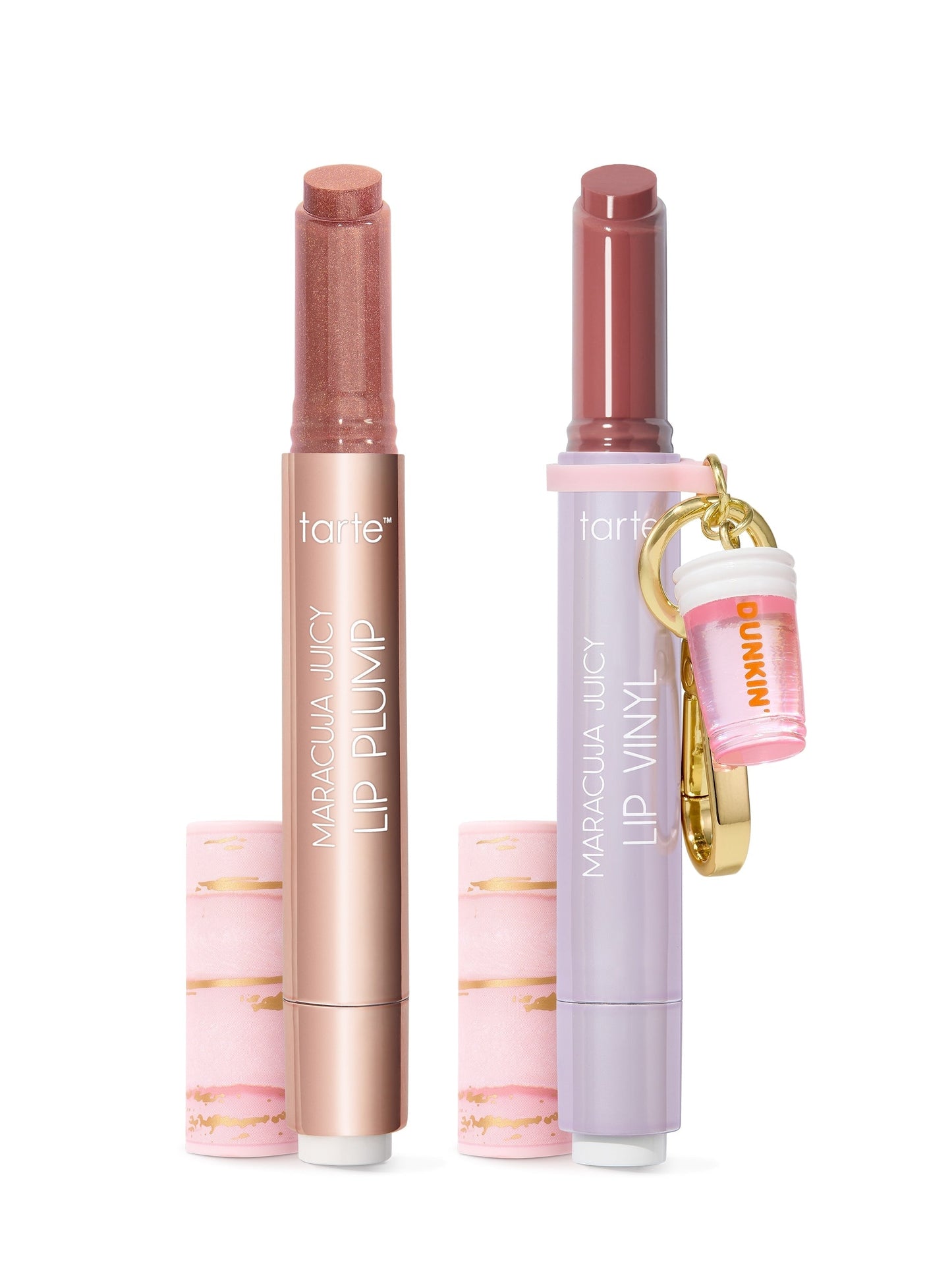 tarte x Dunkin' maracuja juicy lip vanilla icing duo + FREE charm
