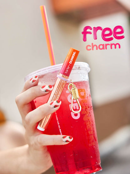 tarte™ x Dunkin' maracuja juicy shimmer glass lip plump + free charm